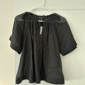 Banana Republic Sheer Short Sleeve Top